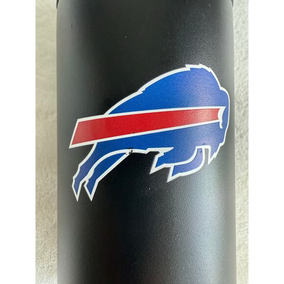 Buffalo Bills Slim Can Cooler Stainless Steel Insulated Holder Fits 12oz NFL - Picture 7 of 8
